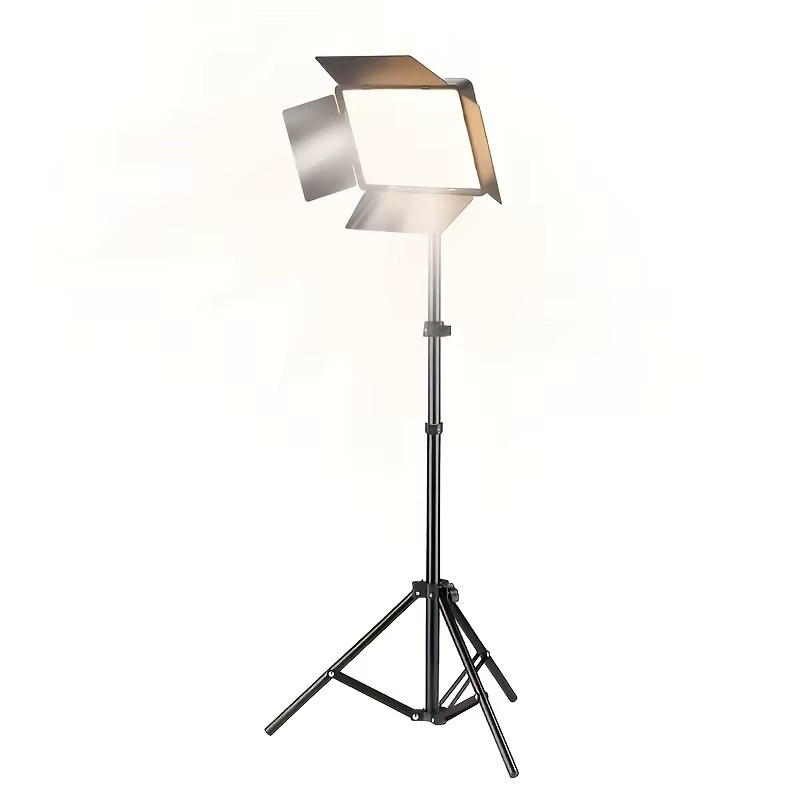 Quadratisches 9-Zoll LED-Ringlicht für Video und Fotografie mit 43-Zoll Stativ, USB-Stromversorgung, 3 einstellbaren Lichtfarben und 4-Blatt-Diffusor in Schwarz - Bild 7