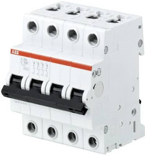 ABB S204-B100 Leitungsschutzschalter 4-polig 100 A weiß - Bild 1