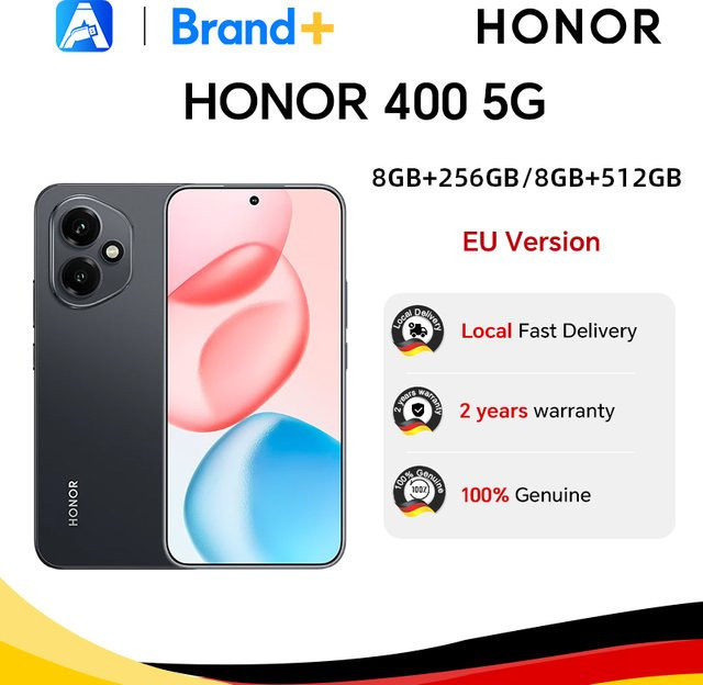 HONOR 400 5G Smartphone Desert Gold mit 256 GB Speicher und 200MP KI-Hauptkamera - Bild 1