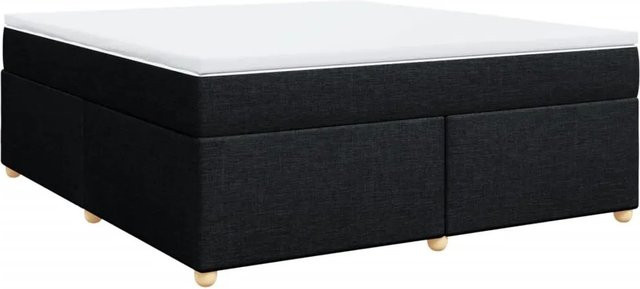 vidaXL Boxspringbett mit Matratze Schwarz B/B: 180 x 200 cm - Bild 1