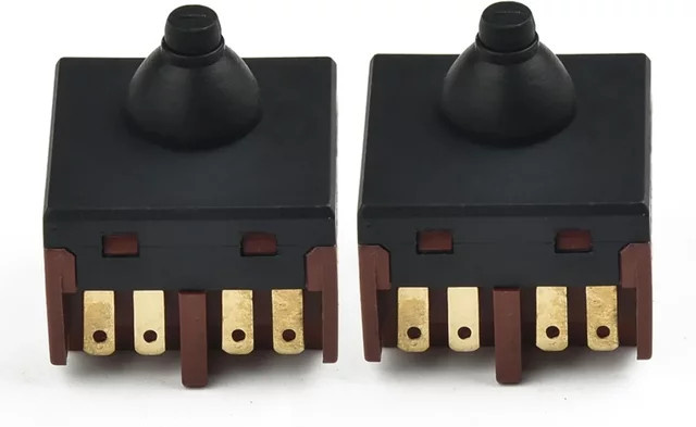 Vibratite 2er-Set Druckknopf-Schalter zur Geschwindigkeitssteuerung für 100mm 4 Zoll Winkelschleifer in Schwarz - Bild 1