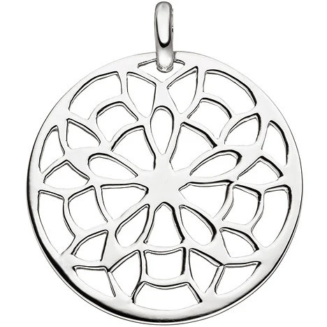 Colfem Anhänger rund, 925 Sterling Silber, Unisex - Bild 1