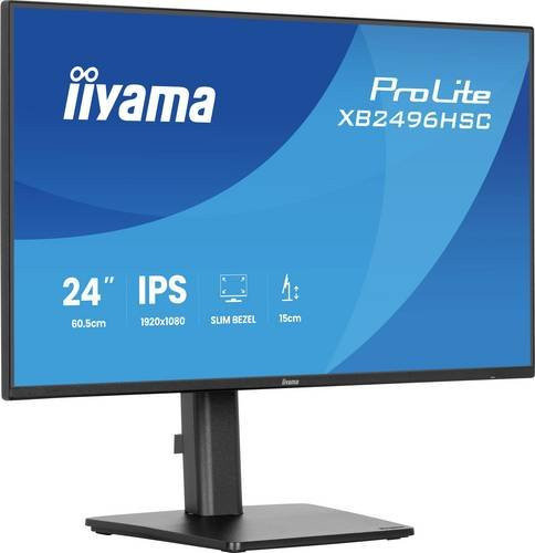 Iiyama ProLite XB2496HSC-B1 LED-Monitor, 24 Zoll, Full HD, IPS, 144 Hz, Schwarz, USB-C und USB Anschlüsse - Bild 1