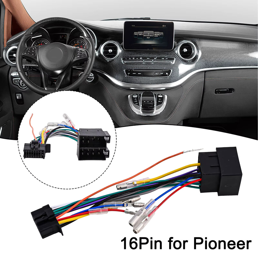 Pioneer 16 Pin ISO Kabeladapter für Auto Stereo Radio und CD-Player DEH/MVH in Multicolour - Bild 2