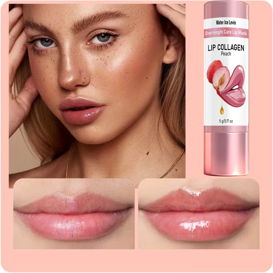 Water Ice Levin Lip Collagen Overnight Mask, 5g, Peach Plump - Bild 2