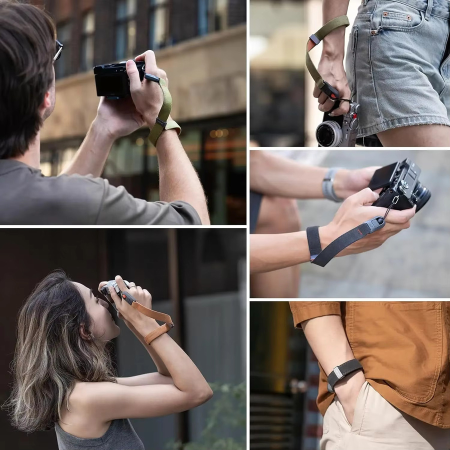 Schnellverschluss-Anschluss mit Basisadaptern für Sony Canon Nikon Fujifilm SLR Kameras in Schwarz - Bild 4