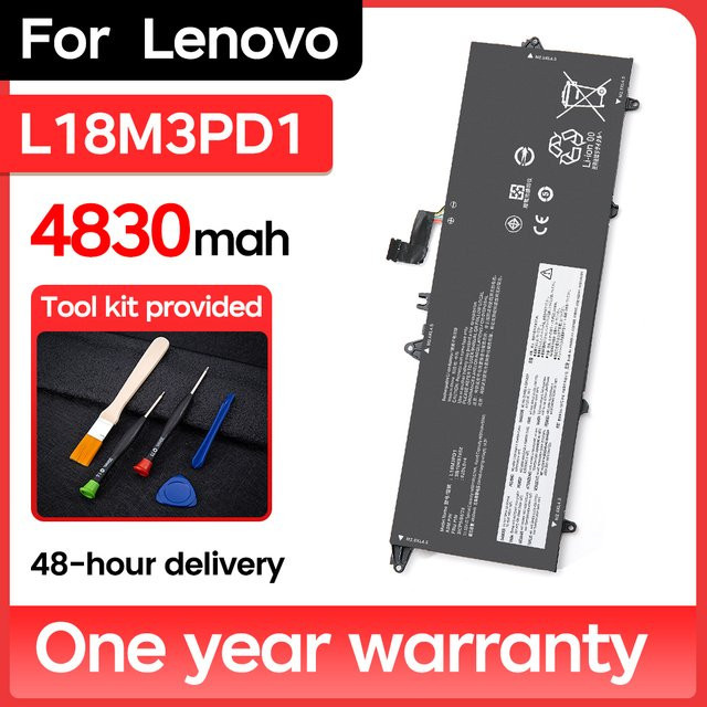 Lenovo Laptop-Akku BNN L18M3PD1 57Wh in Schwarz für ThinkPad T490s T495s T14s Gen 1 - Bild 1