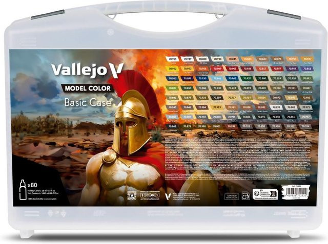 Vallejo Model Color Basis-Set im Koffer, 80 x 18 ml, Bunt / Mehrfarbig - Bild 1