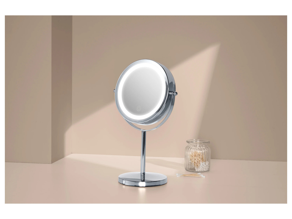 CIEN Beleuchteter Make-up-Spiegel, Silber - Bild 2