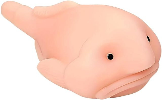 Kawaii Hässlicher Kugelfisch Quetschspielzeug, Weich Dehnbar, Knetspielzeug - Bild 1