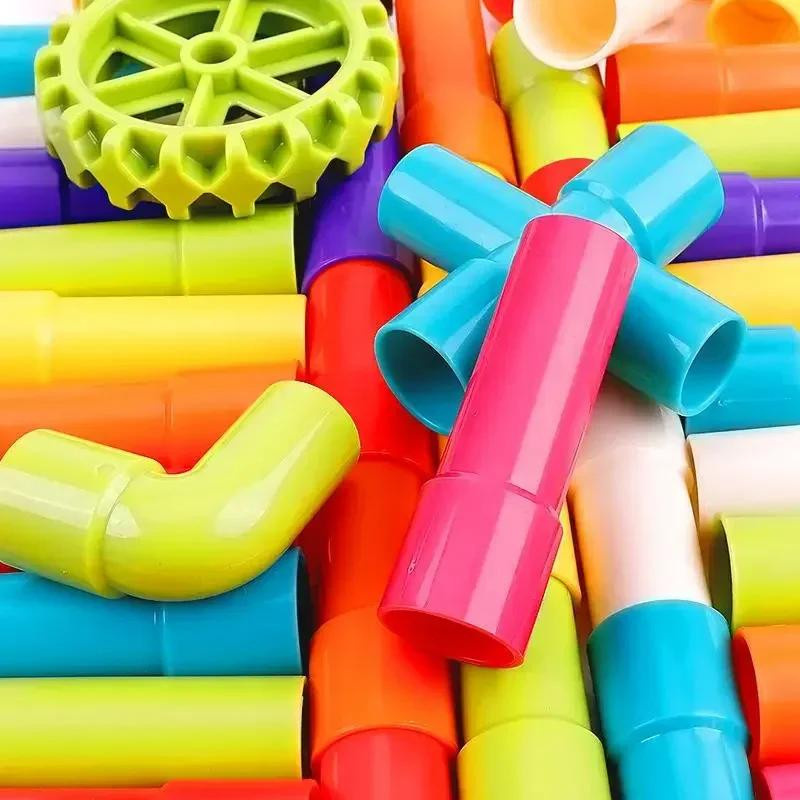 UYAOZHISHANG Rohr Bausteine Spielzeug Montage Wasser Pädagogisch Interaktiv DIY ab 4-6 Jahren - Bild 3