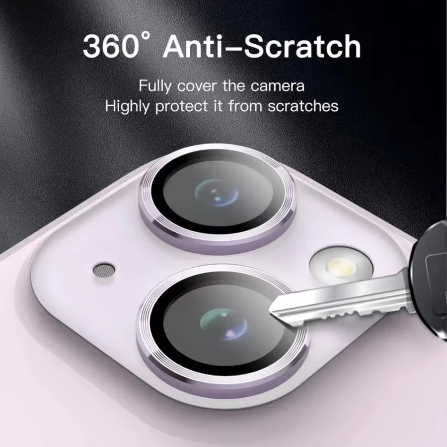 Kamera Objektiv Schutz Glas Set für iPhone 13 14 15 16 Pro Max in Schwarz und Silber - Bild 4