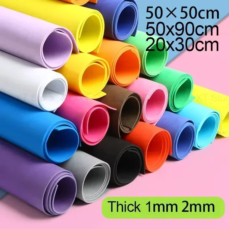 Bunte EVA-Schaumstoffplatten für DIY-Projekte, flexibler Bastelschaumstoff in verschiedenen Stärken und Größen - Bild 5