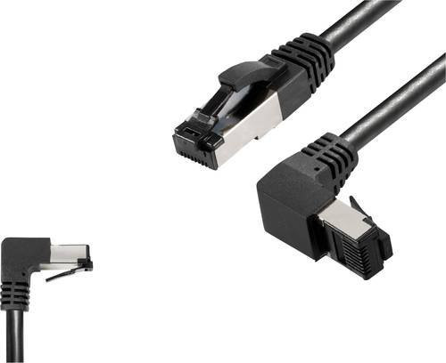 BKL Electronic RJ45 Patchkabel CAT 8.1 S/FTP Ethernet LAN Schwarz, Länge: 1,5 m - Bild 1