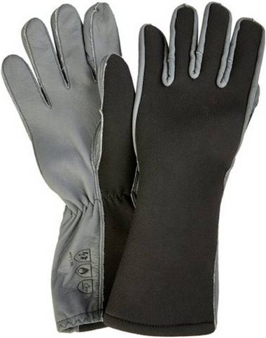 DEHN Schutzhandschuhe aus Leder in Grau, Größe 9, 1 Paar - Bild 1