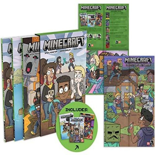 Minecraft Boxed Set Graphic Novels von Sarah Graley, Hardcover - Bild 1