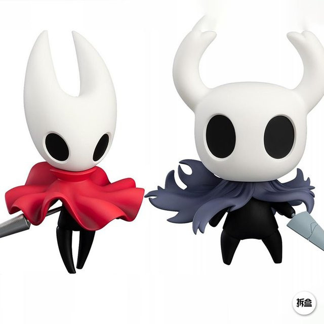 Bandai Hollow Knight Actionfigur Bumblebee Knight Kawaii Q-Version Modell in Weiß, Rot und Schwarz - Bild 1