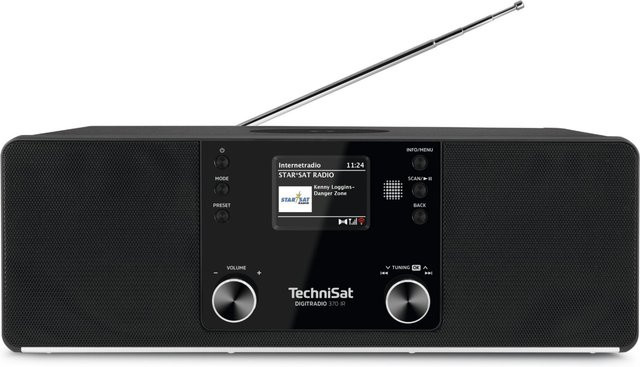 TechniSat DigitRadio 370 IR Internetradio in Schwarz mit Bluetooth, DAB+ und USB-Anschluss - Bild 1