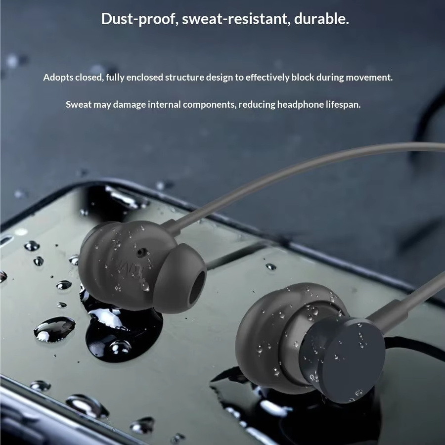 WAKAILONG Bluetooth Nackenbügel-Kopfhörer mit adaptiver Geräuschunterdrückung und HIFI-Klangqualität in Schwarz - Bild 2