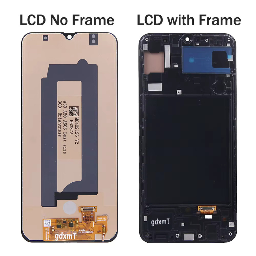 Samsung Galaxy A50 A505 LCD Display mit Rahmen in Schwarz als Ersatz Digital Touch Screen - Bild 2