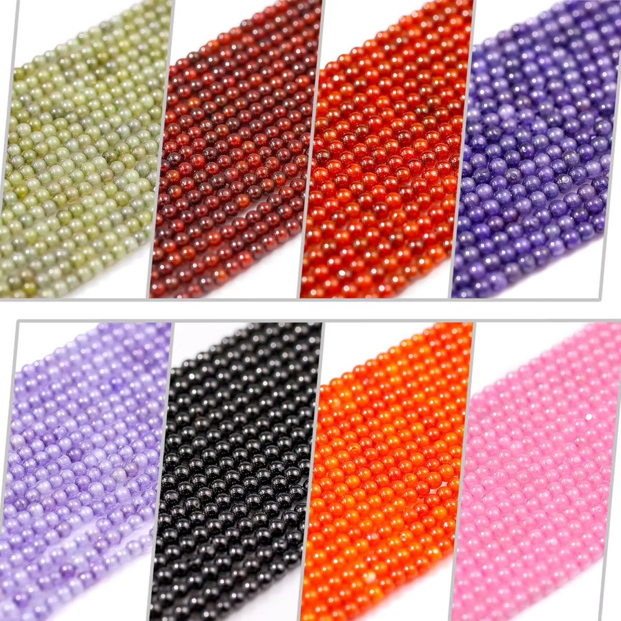 JHNBY Spacer Perle, Zirkon, 2 mm, Unisex - Bild 2