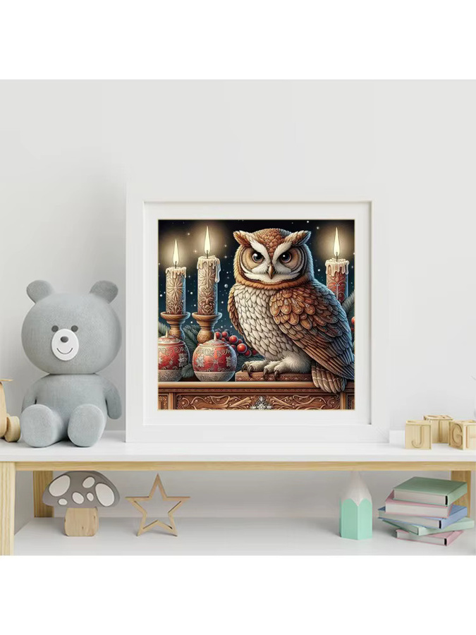 Momoart Eule Tier-Malerei, Diamant-Mosaik-Set, Bunt, Kinder - Bild 3