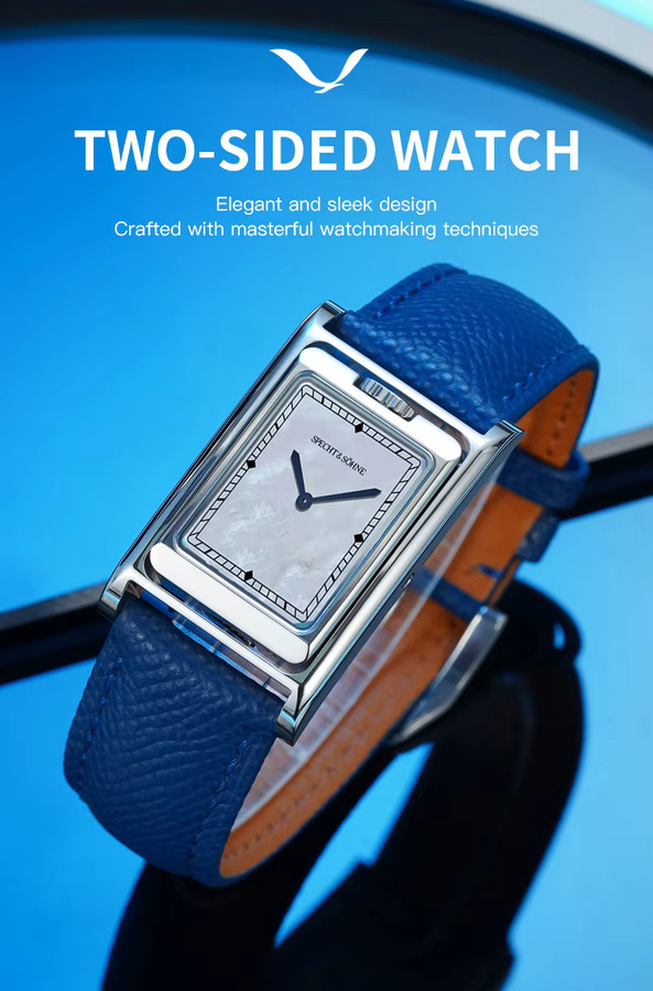 Specht & Söhne Armbanduhr, Quarz, Edelstahl, Eckig, Saphirglas, Herren - Bild 2