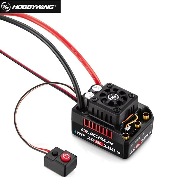 Hobbywing QUICRUN WP 10BL120 G2 ESC, Speed Controller, 120A, 2-4S Lipo, bürstenlos, sensorless - Bild 1