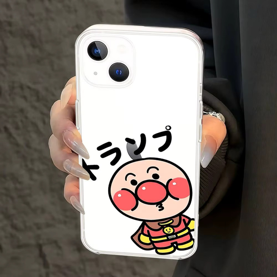 Niedliche Anpanman Handyhülle für iPhone 17 16 15 14 13 12 11 Pro Max Plus Transparent - Bild 3