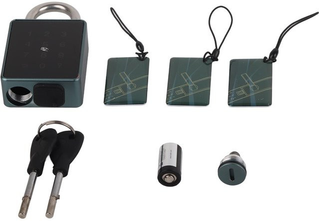 GoolRC Intelligentes Vorhängeschloss mit Passwort und Bluetooth APP-Steuerung, IP65 Wasserdicht, Grau - Bild 1