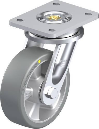 Blickle Lenkrolle LO-ALTH 150K-AS in Silber und Grau mit 150 mm Rad-Durchmesser und 650 kg Tragfähigkeit - Bild 1