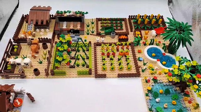 Farm MOC Bausteine Tier-Teile Weide-Bausteine, Bausätze, Kompatibel mit LEGO - Bild 1