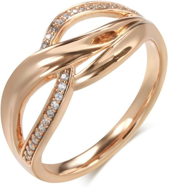 July Dream Ring, Kupfer, Gold, Zirkonia, Damen, Vintage - Bild 1