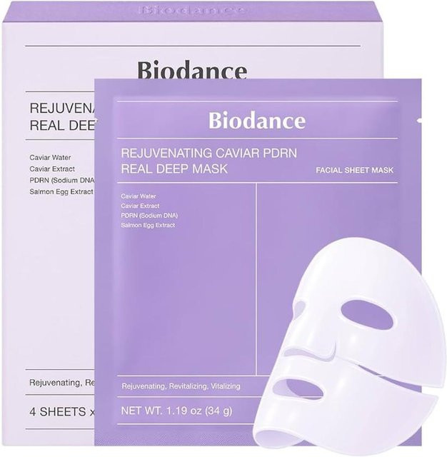 Biodance Real Deep Masken Set, Kaviar PDRN, 34 g x 4 Stk., Gel, Unisex - Bild 1