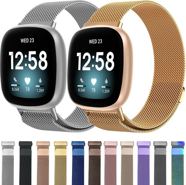 Fitbit Uhrenarmband Edelstahl, Milanaise, Unisex - Bild 1