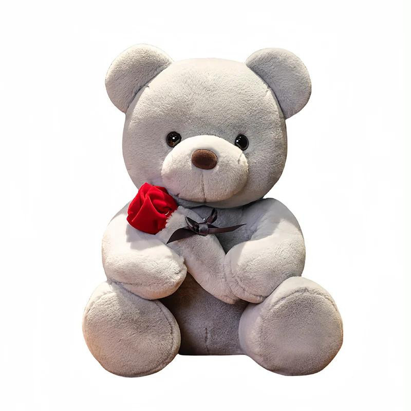 Kidsly Bär mit Rosen, Plüschtier, weiß, ab 14 Jahren - Bild 1