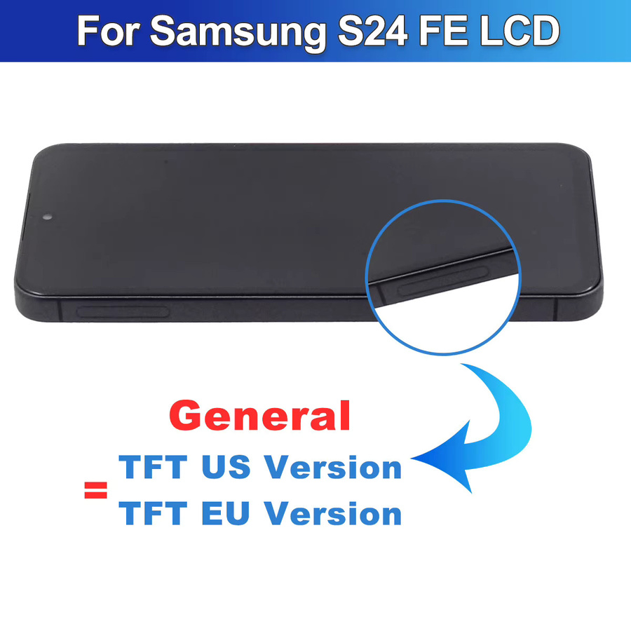 Samsung S24 FE LCD-Display mit Touchscreen-Digitizer-Baugruppe in Schwarz als Ersatzteil für S721B S721U S721W S7210 - Bild 2