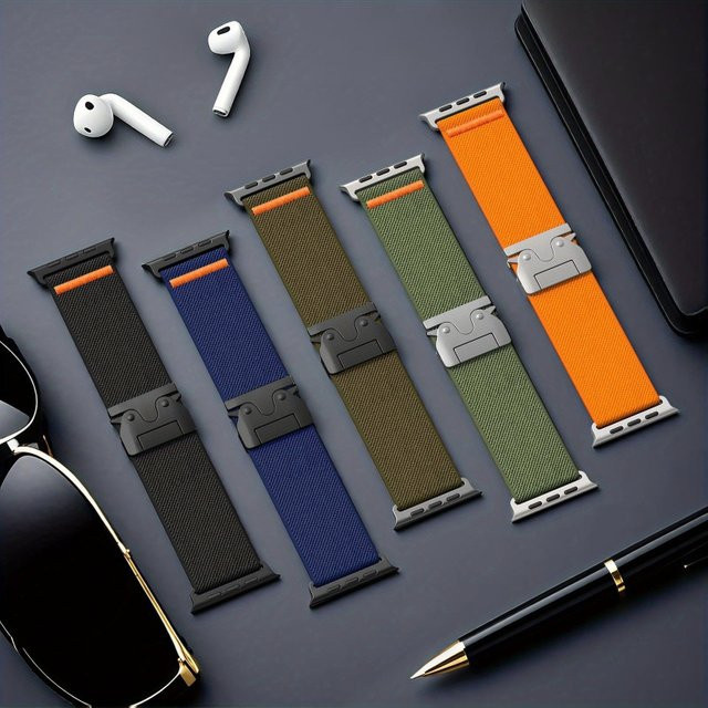 NEY Uhrenarmband Textil/NATO, Schwarz, Unisex - Bild 1