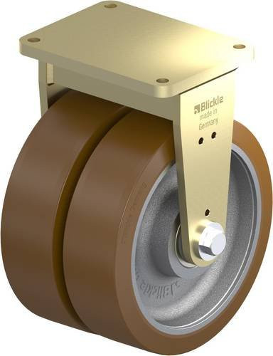 Blickle Doppel-Bockrolle BSD-GB 504K in Silber, Rad-Durchmesser: 50 cm, Tragfähigkeit: 12000 kg - Bild 1