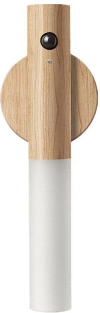 Meiteai-Home LED Nachtlicht mit Bewegungssensor und Dimmfunktion, USB wiederaufladbare Wandlampe aus Milchglas und ABS in Weiß - Bild 1