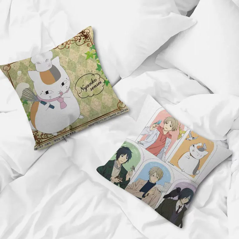 Anime Natsume Book of Friends Kissenbezug Multicolor B/B/H: 45 x 45 x 0 cm - Bild 2