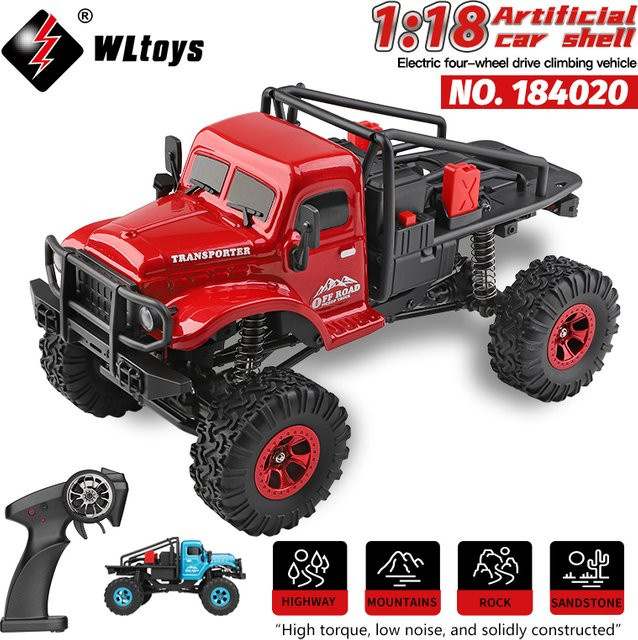 Wltoys 184020 Mini RC Auto, 1:18, mit LED Licht, 4WD Off-Road, elektrisch - Bild 1