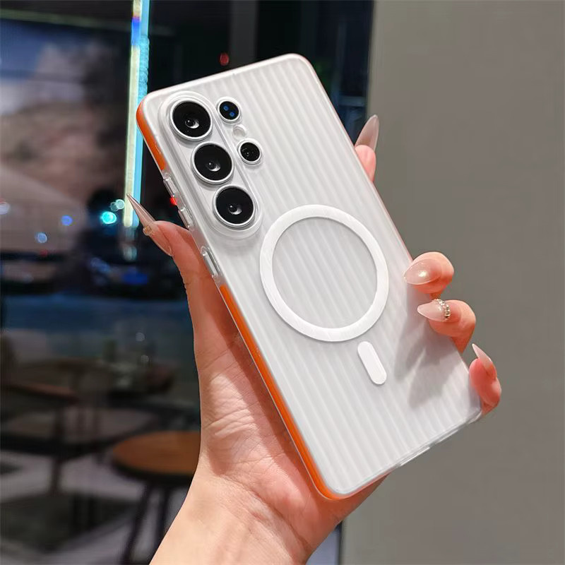 Transparente 3D Koffer-Hülle für Samsung Galaxy S26 Ultra Plus S25 S24 mit Magnetischer MagSafe Funktion und rutschfestem Schutz - Bild 3