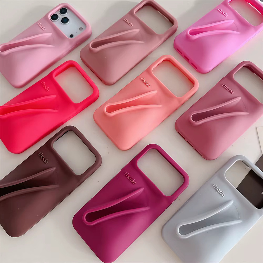 RHODE Silikonhülle für iPhone in Grau mit Toast Ribbon Espresso Design - Bild 2