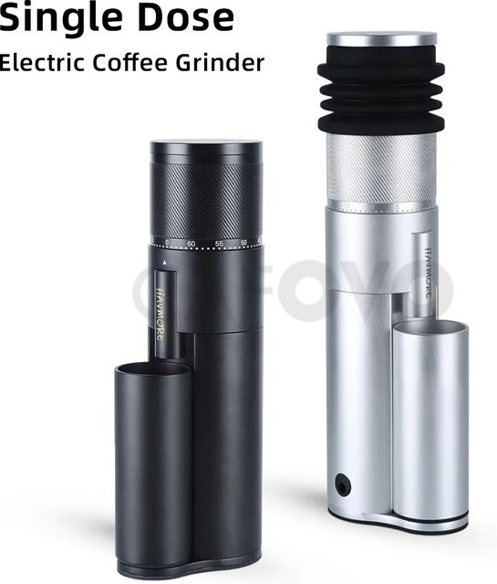 CAFOVO G248C-N Professionelle Espressomühle in Weiß mit 48 mm 7-Kern-Mahlwerk für Einzeldosierung und Barista-Anwendung - Bild 1