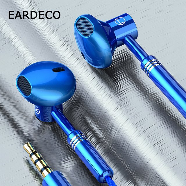 Eardeco In-Ear Kopfhörer mit Mikrofon und 9D Stereo Sound in Schwarz - Bild 1