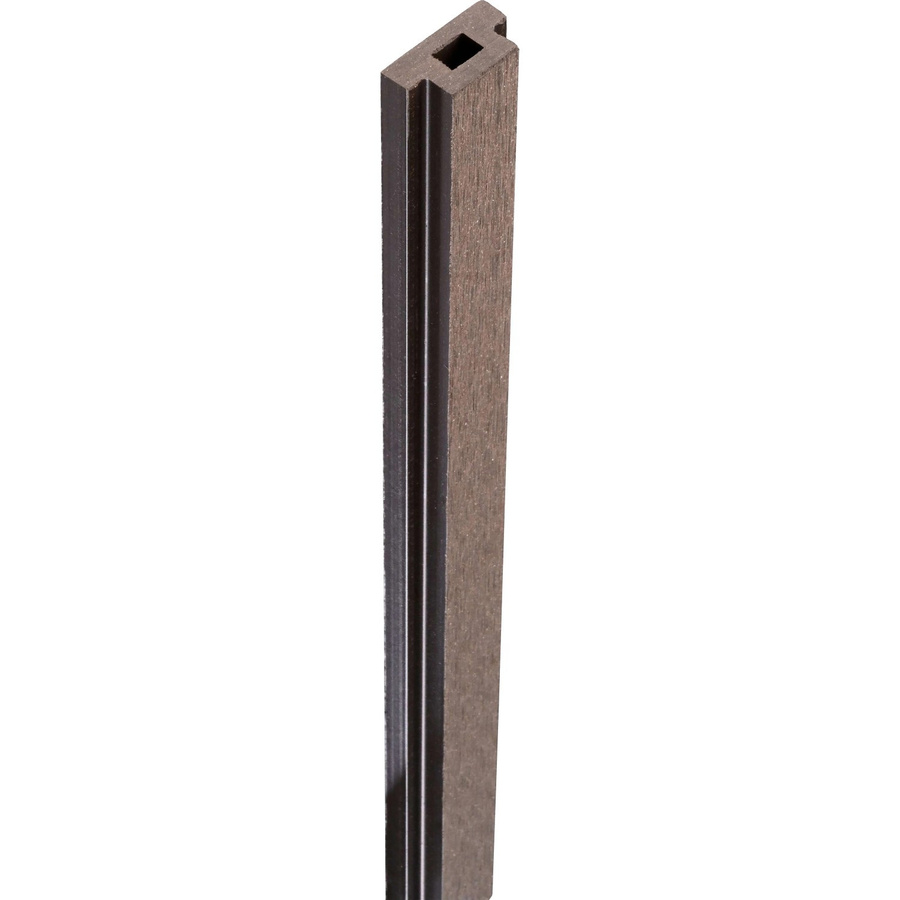 GroJa Nutleiste Solid-Steckzaun WPC in Terra, Höhe: 190 cm, Tiefe: 2,9 cm, Breite: 1,5 cm - Bild 2