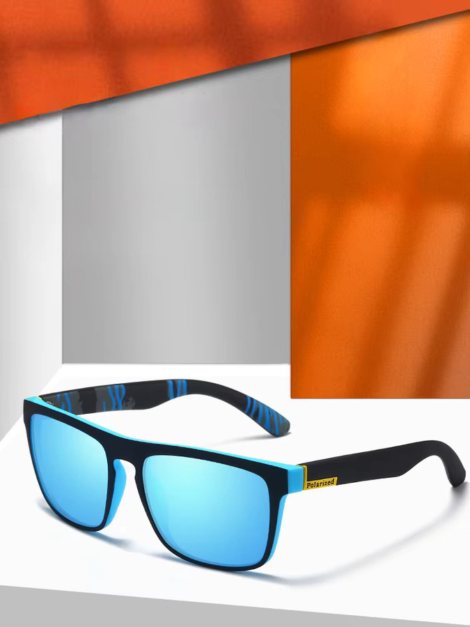 CHUANCHEN Sonnenbrille Retro, Vollrand, Kunststoff, Herren, polarisiert - Bild 3