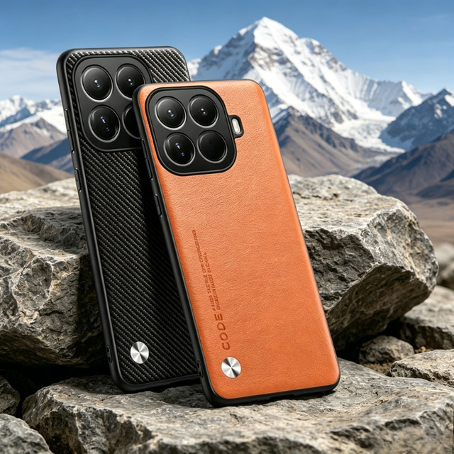 Ultradünne Lederhülle für Xiaomi 17T 17TPro 15 14 T/Pro 17 ProMax 15 14 Ultra in Blau mit vollständigem Kameraschutz und Anti-Drop-Funktion - Bild 1