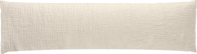 LIVARNO Musselin-Seitenschläferkissenbezug aus Baumwolle, Beige, B/H: 40 x 145 cm - Bild 1